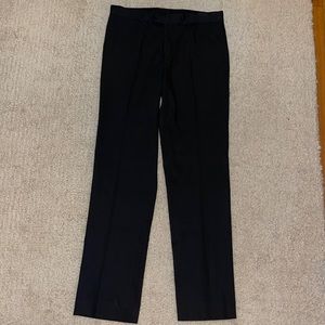 Mens black pinstripe dress pants